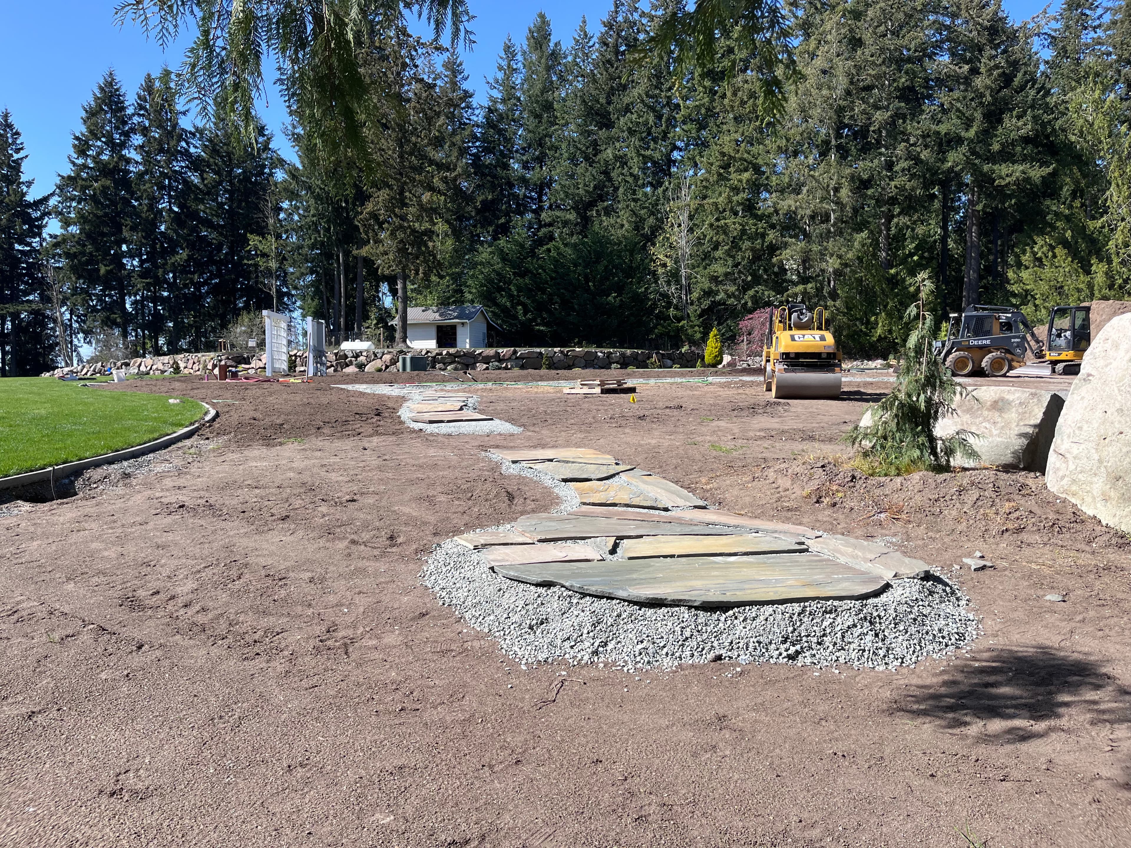 Project Creating a Flagstone Pathway in Buckley image