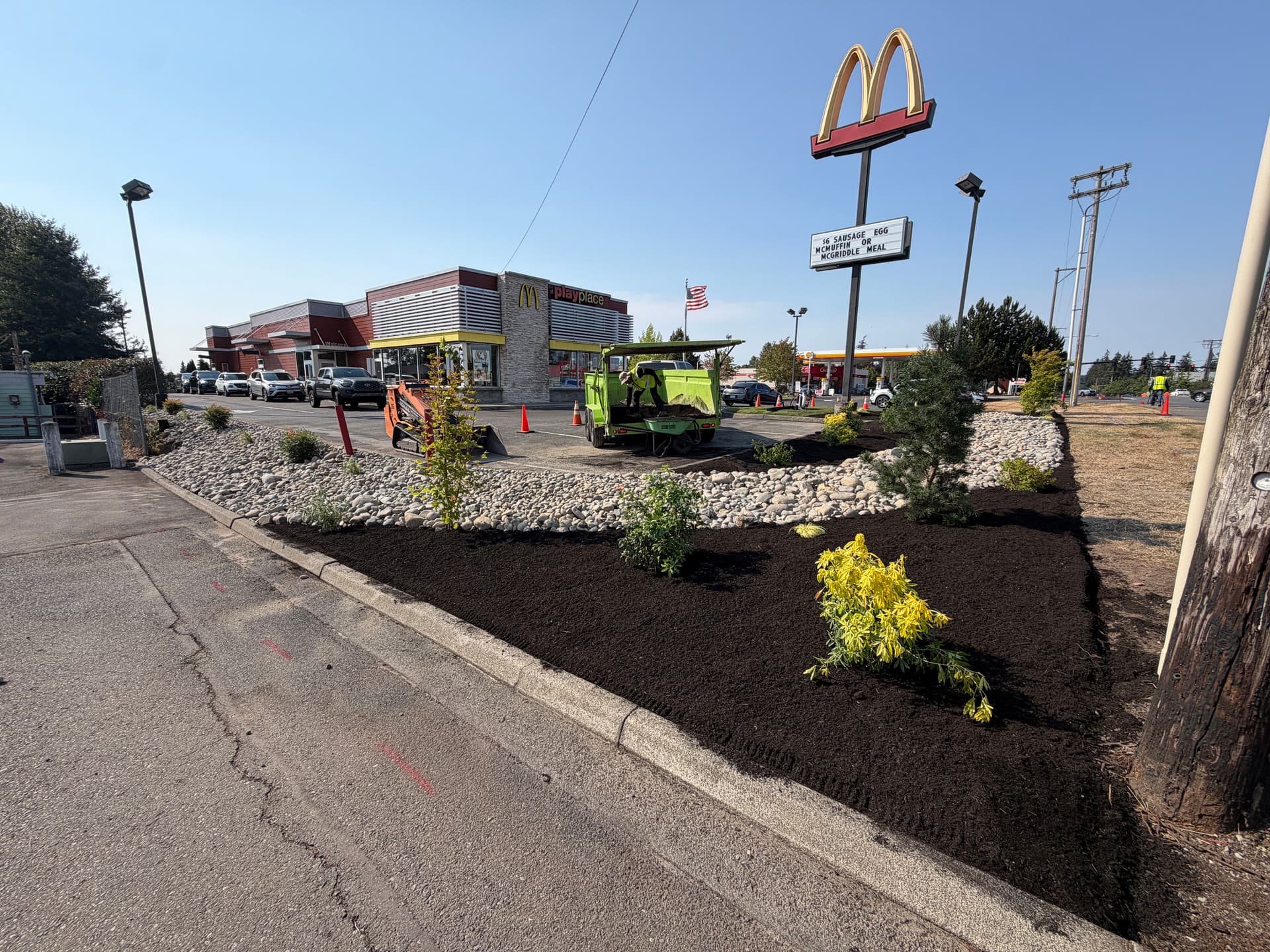 Fresh Planting and Mulch Upgrade at a Milton WA Commercial Property image