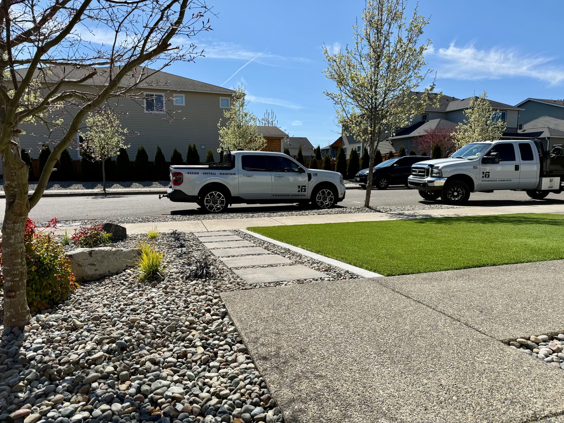 Artificial Turf, Pavers, Curbing and Plants in Enumclaw image